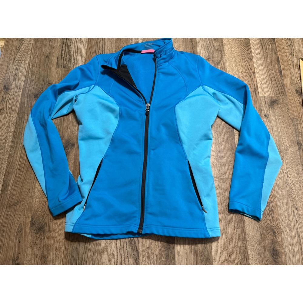 Klim Jacket Women Size Medium Blue Full Zip Fleece Lined Long Sleeve Mid-Layer